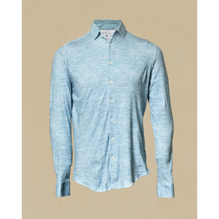 Chemise bleu chiné Blue Industry