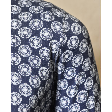 Chemise à imprimé bleu Blue Industry