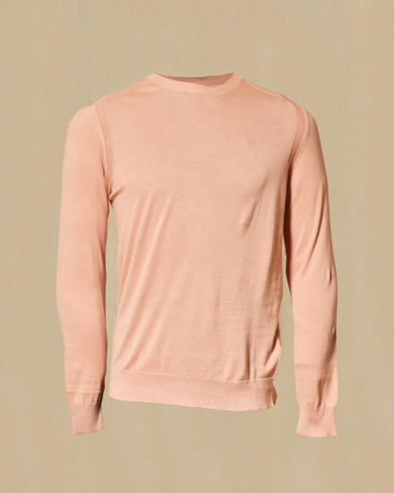 Pull fin en maille saumon Outfit