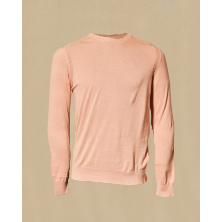 Pull fin en maille saumon Outfit