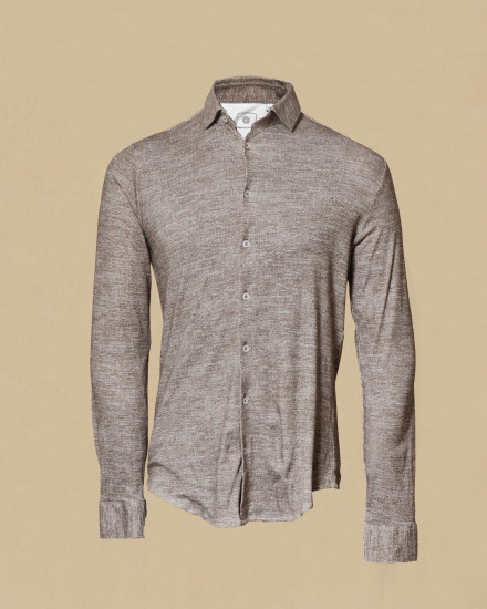 Chemise marron chiné Blue Industry