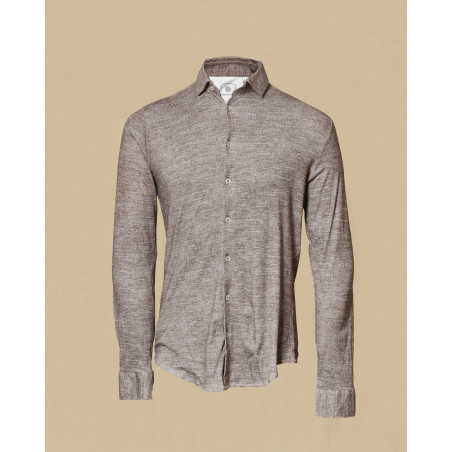 Chemise marron chiné Blue Industry