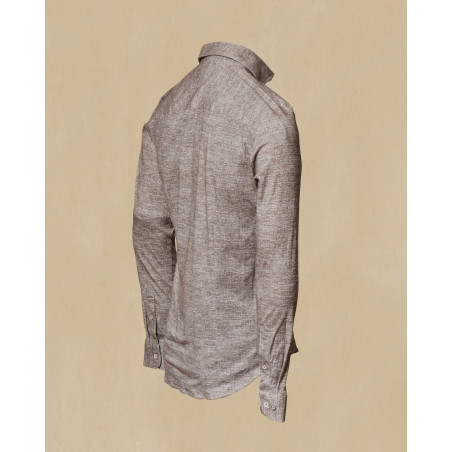 Chemise marron chiné Blue Industry