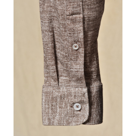 Chemise marron chiné Blue Industry