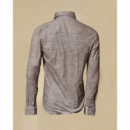 Chemise marron chiné Blue Industry