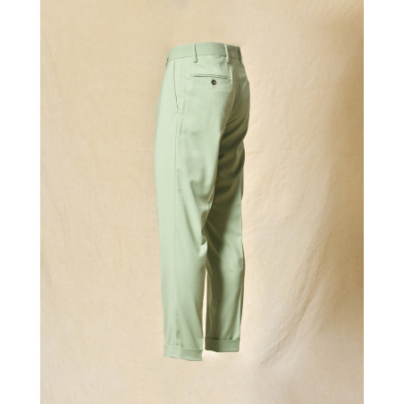 Pantalon à pinces vert Outfit