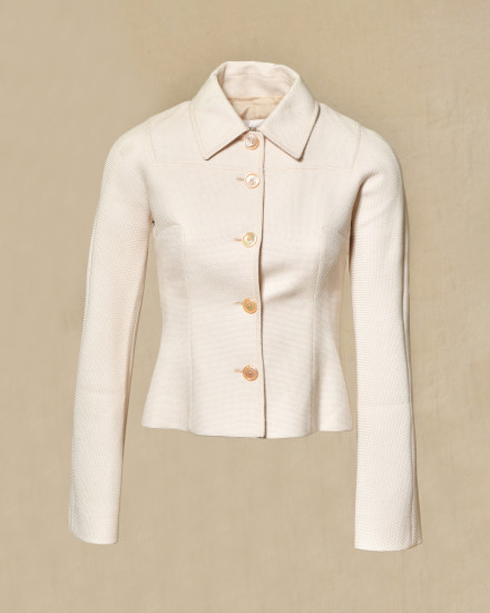 Veste ceinturée beige Valentino