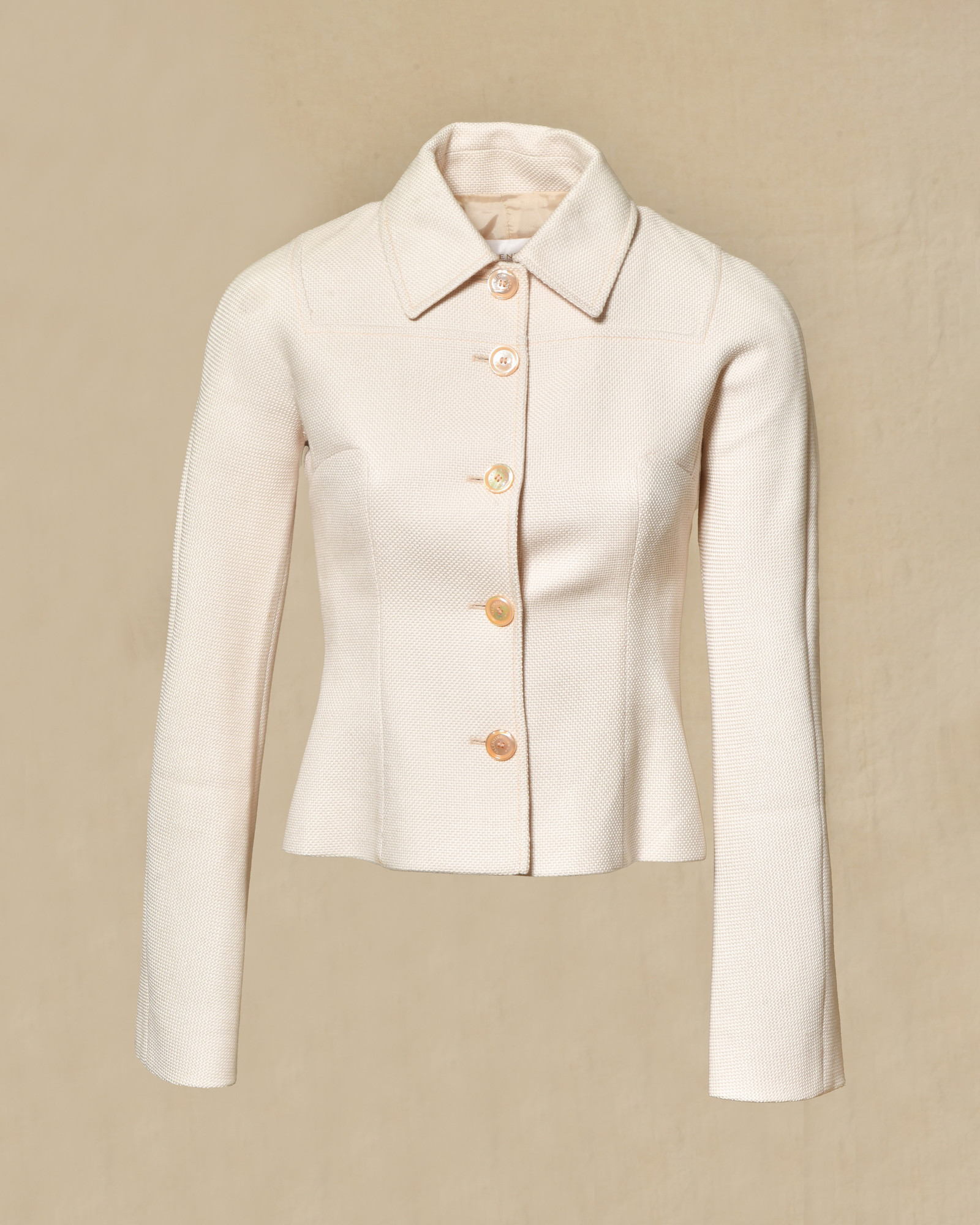 Veste ceinturée beige Valentino