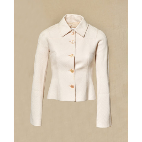 Veste ceinturée beige Valentino