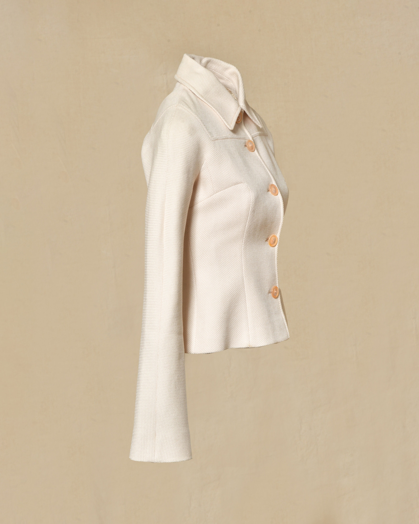 Veste ceinturée beige Valentino