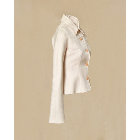 Veste ceinturée beige Valentino