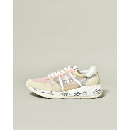 Baskets à empiècements translucides beige Premiata