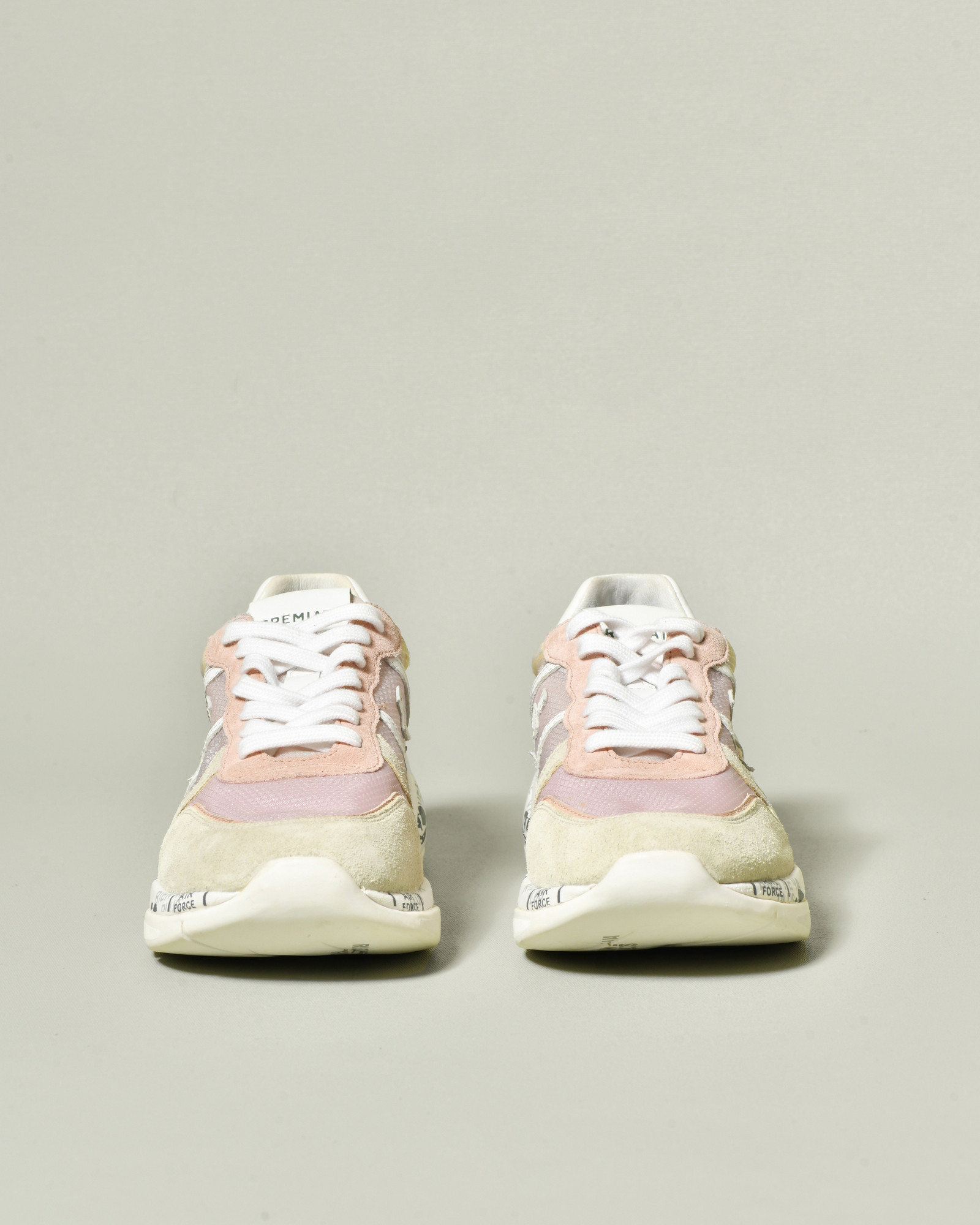 Baskets à empiècements translucides beige Premiata