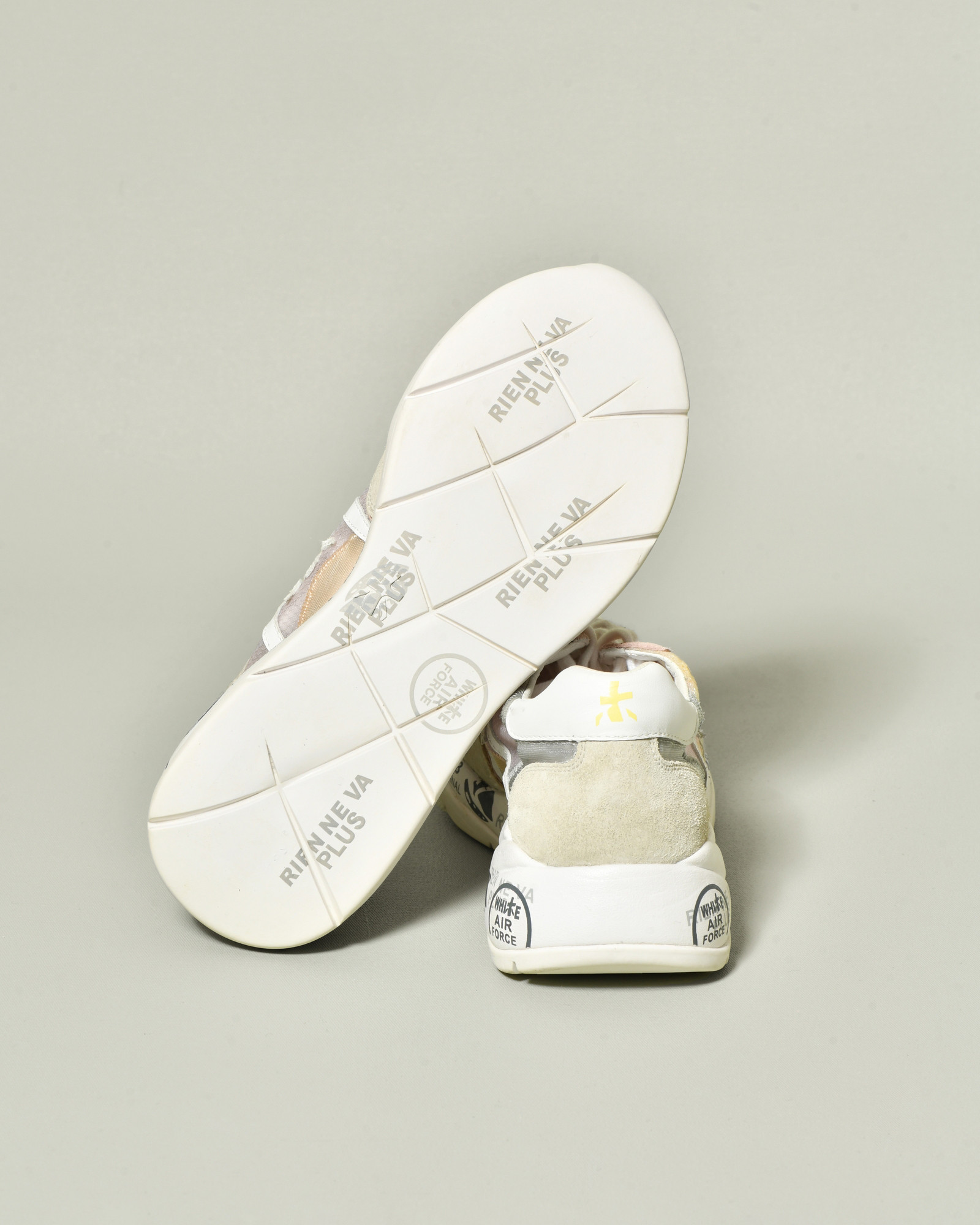 Baskets à empiècements translucides beige Premiata