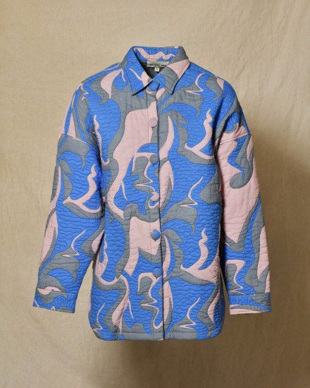 Surchemise matelassée à motifs abstraits V.de.Vinster