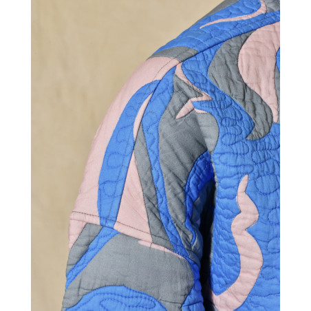 Surchemise matelassée à motifs abstraits V.de.Vinster