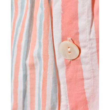 Short en coton à rayures roses V.de.Vinster