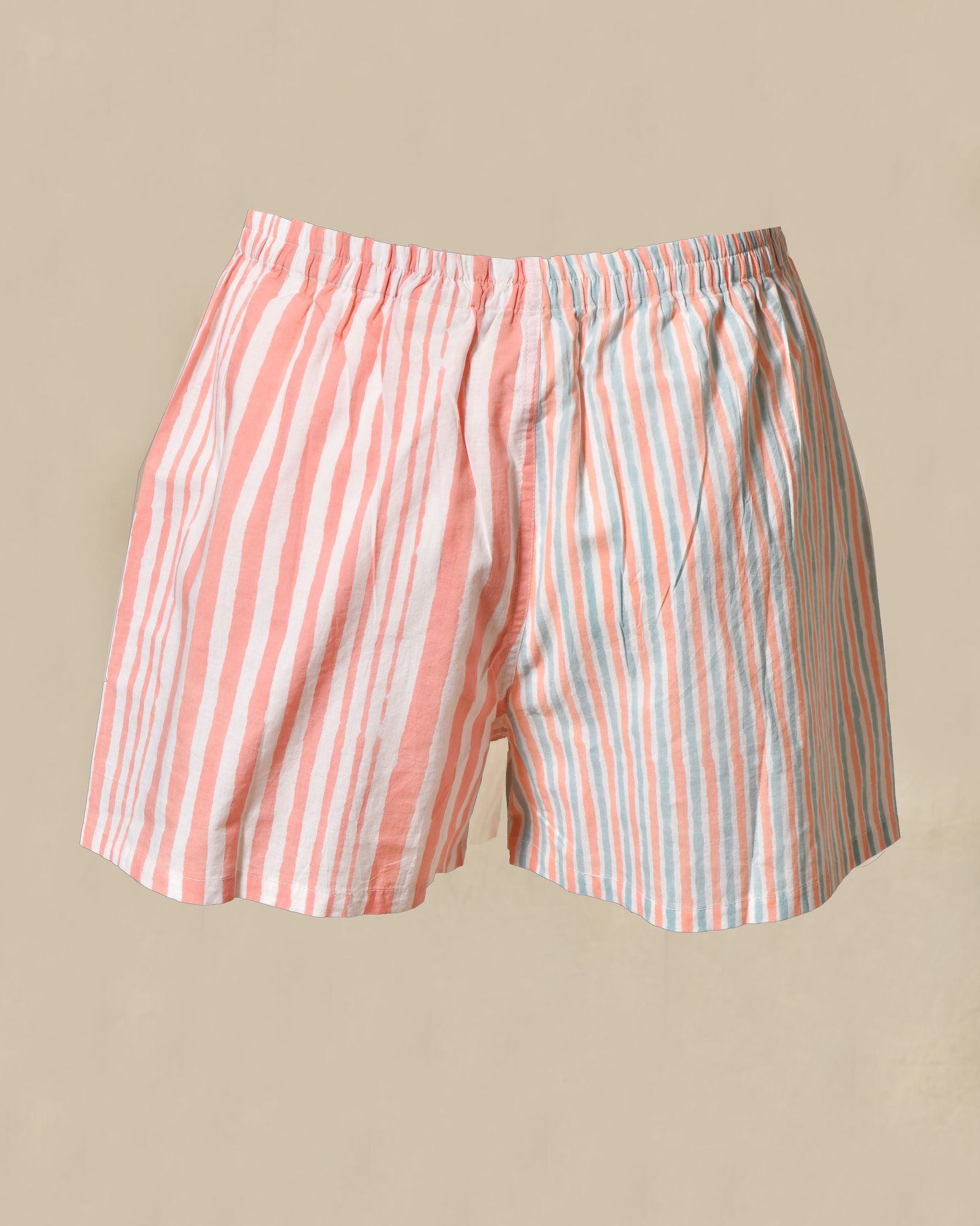 Short en coton à rayures roses V.de.Vinster