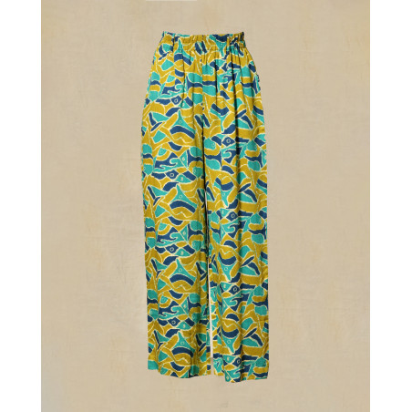 Pantalon fluide à imprimés abstraits Bella Jones