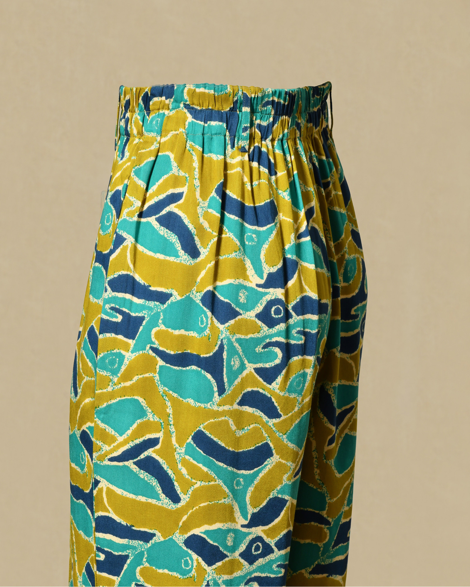 Pantalon fluide à imprimés abstraits Bella Jones