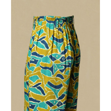 Pantalon fluide à imprimés abstraits Bella Jones