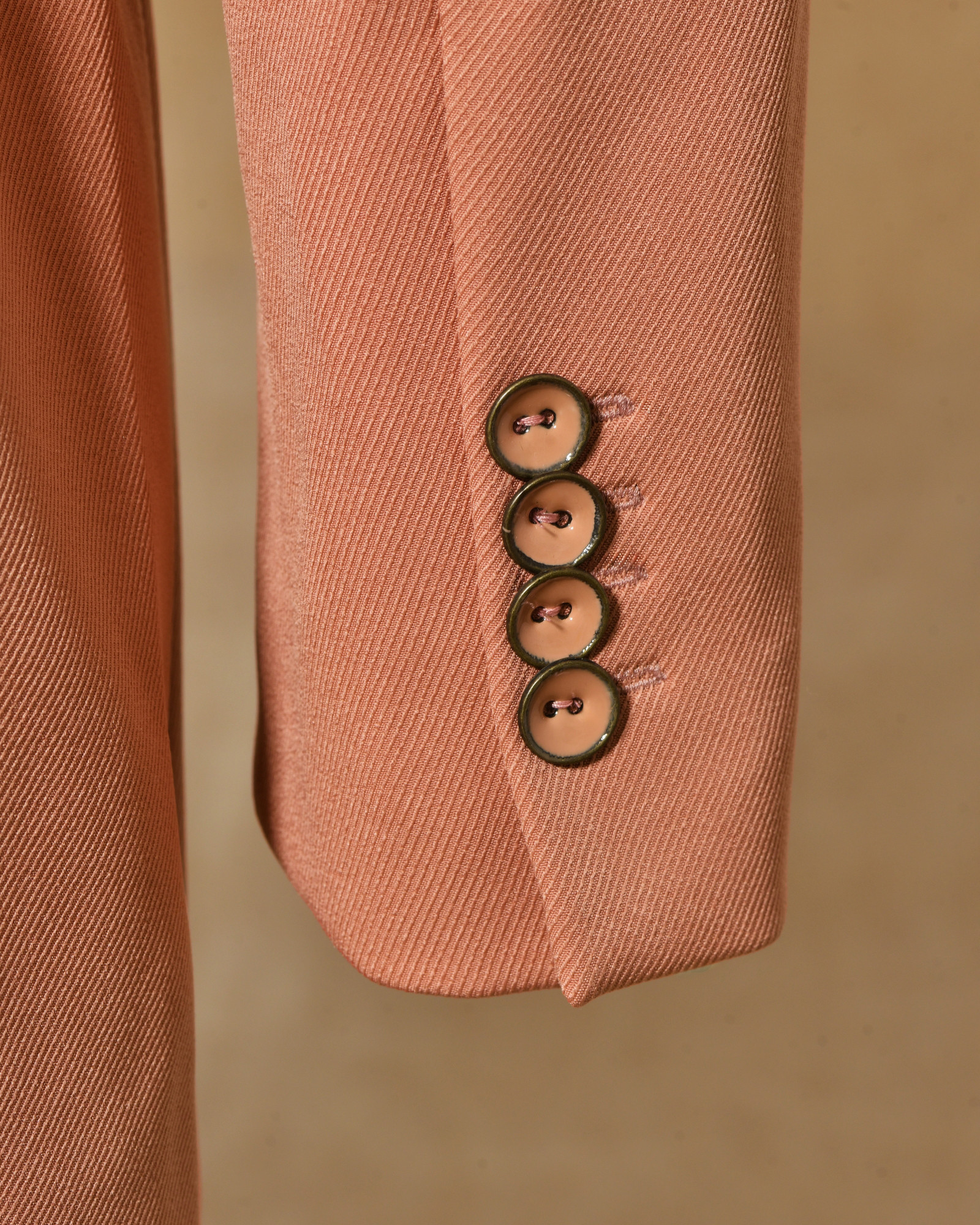 Veste blazer à double boutonnage rose Maesta