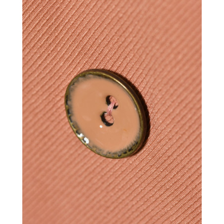 Veste blazer à double boutonnage rose Maesta