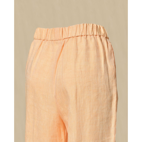 Pantalon en chanvre orange Béatrice B