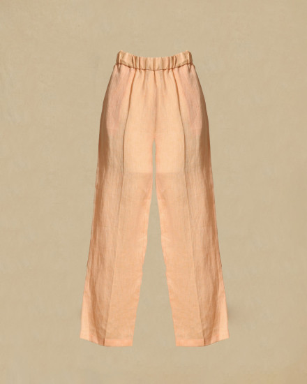 Pantalon en chanvre orange Béatrice B