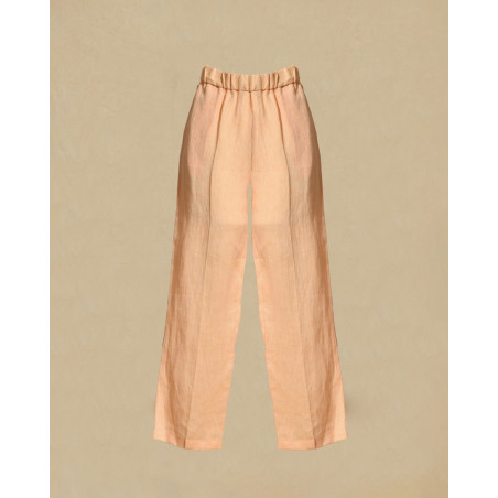 Pantalon en chanvre orange Béatrice B