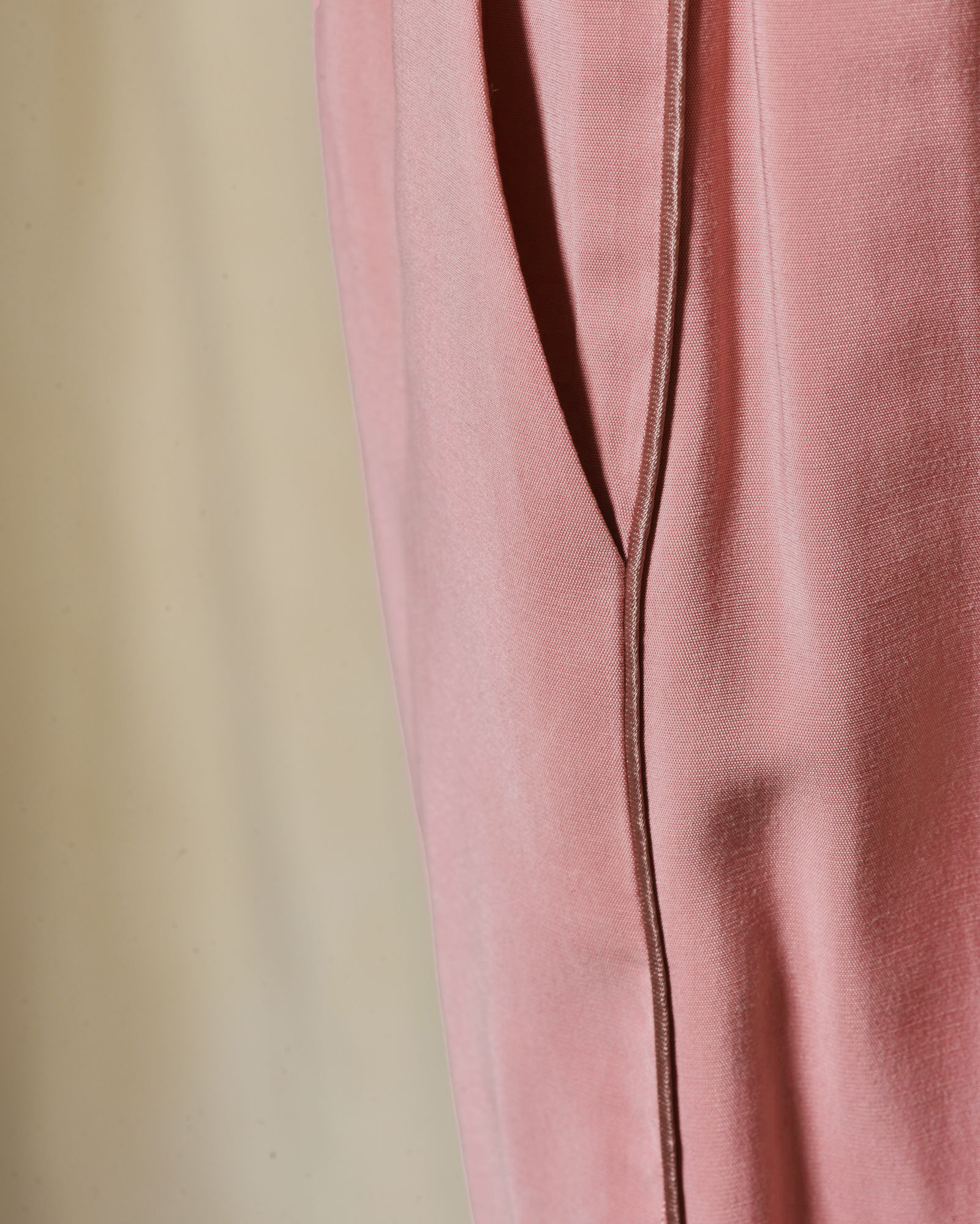 Pantalon large taille élastique vieux rose Sfizio