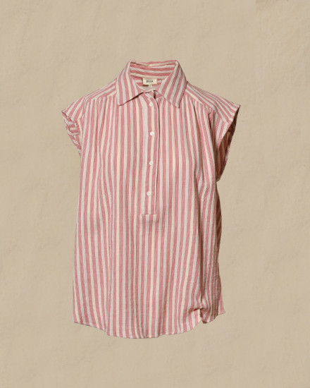 Chemisier sans manches à rayures Diega