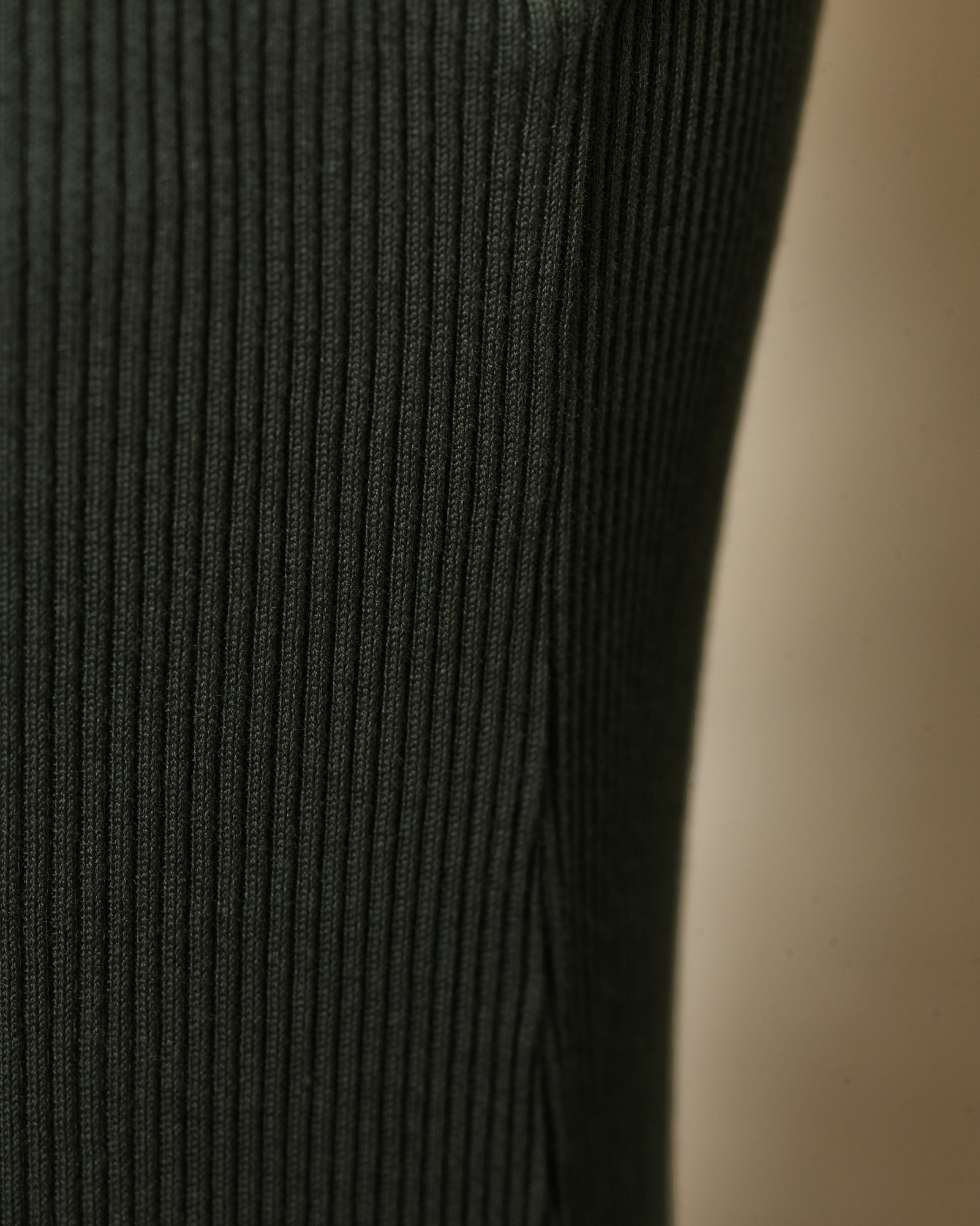 Robe longue côtelée kaki Diega