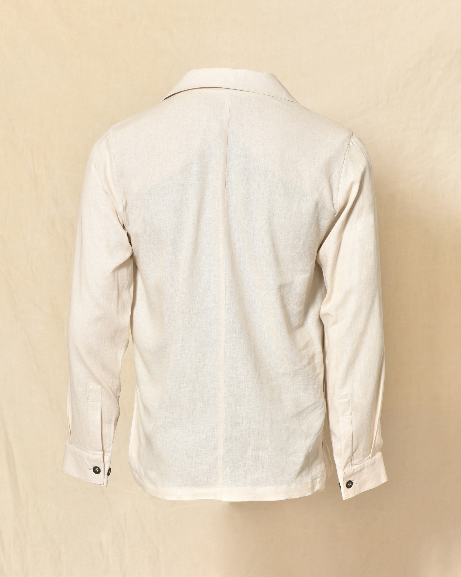 Veste légère en lin beige Over-D