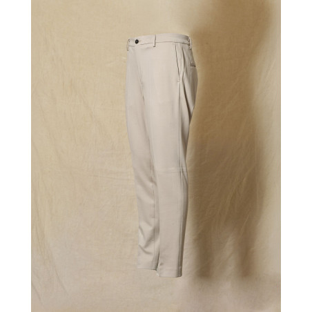 Pantalon slim beige Over-D