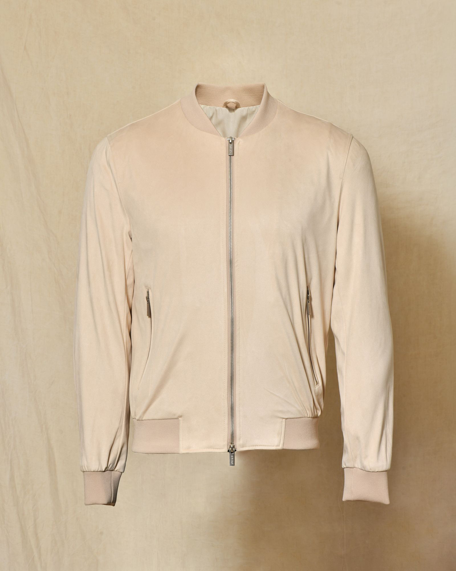 Veste bomber en daim beige Over-D