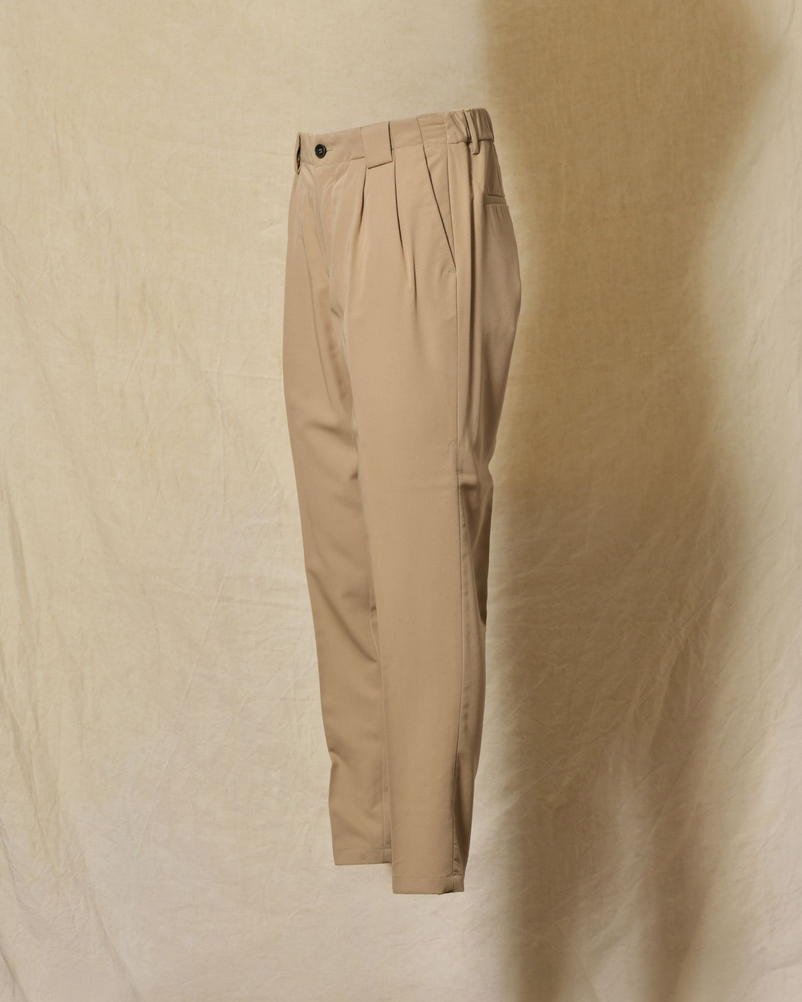 Pantalon chino camel à pinces Over-D