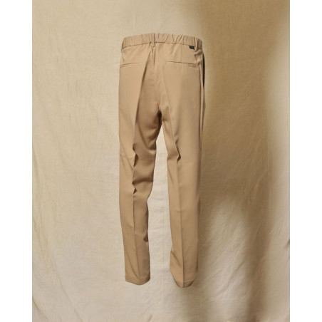 Pantalon chino camel à pinces Over-D