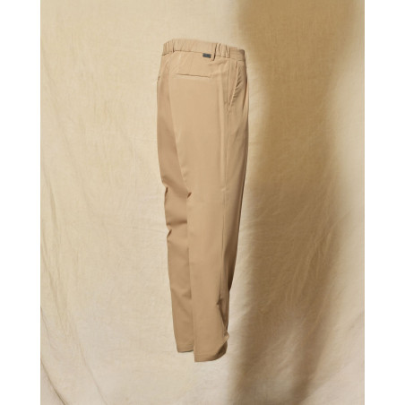 Pantalon chino camel à pinces Over-D