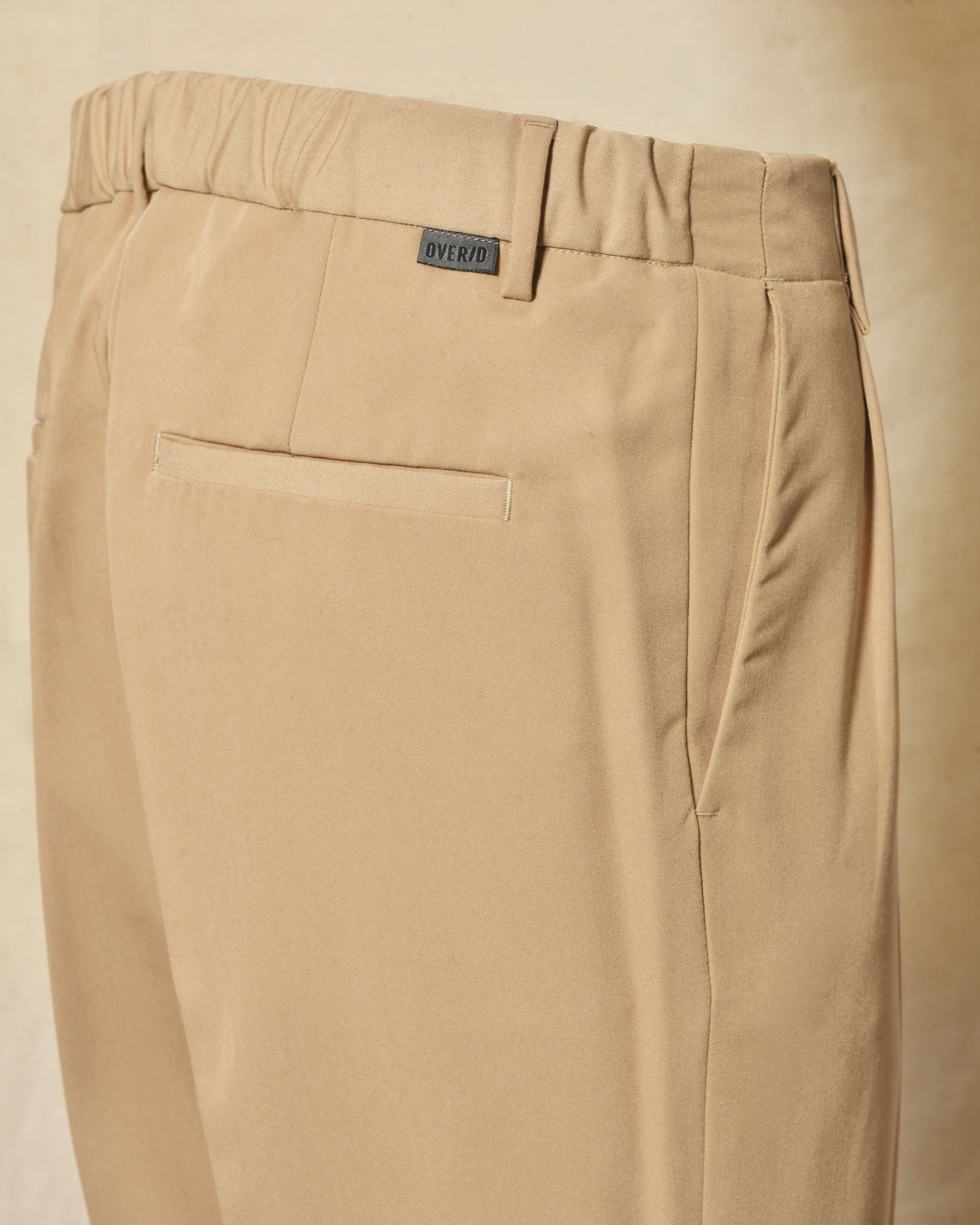 Pantalon chino camel à pinces Over-D