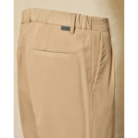 Pantalon chino camel à pinces Over-D