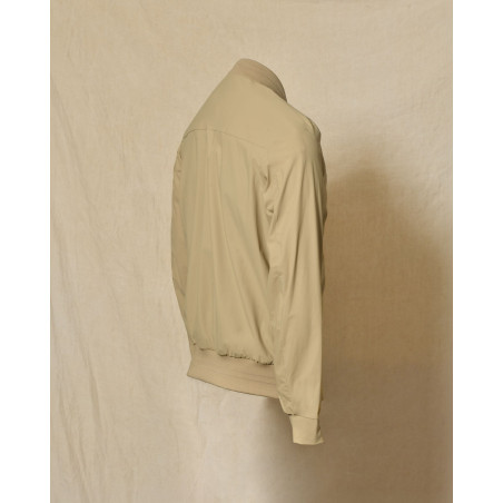 Veste bomber en nylon beige Over-D