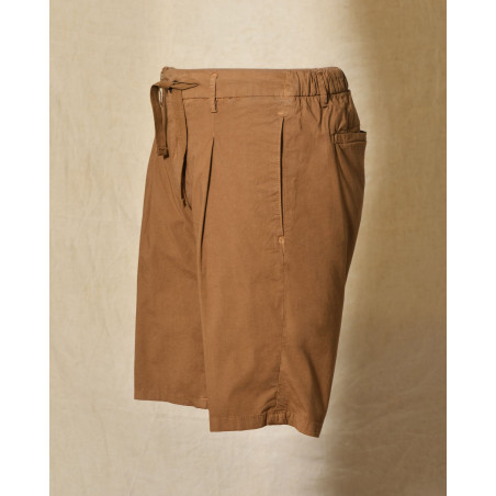 Short chino camel à taille ajustable Over-D