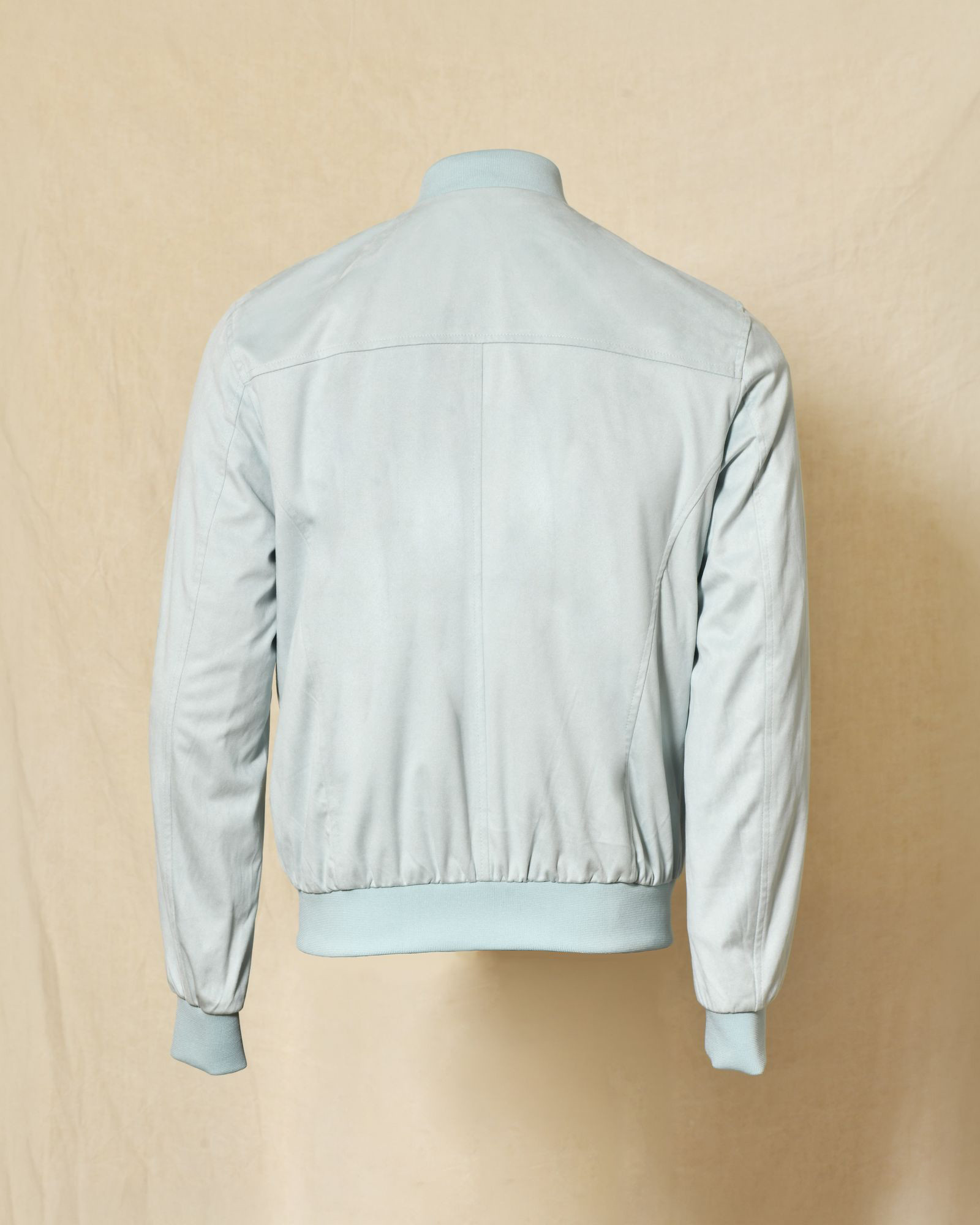 Veste bomber en daim bleu Over-D