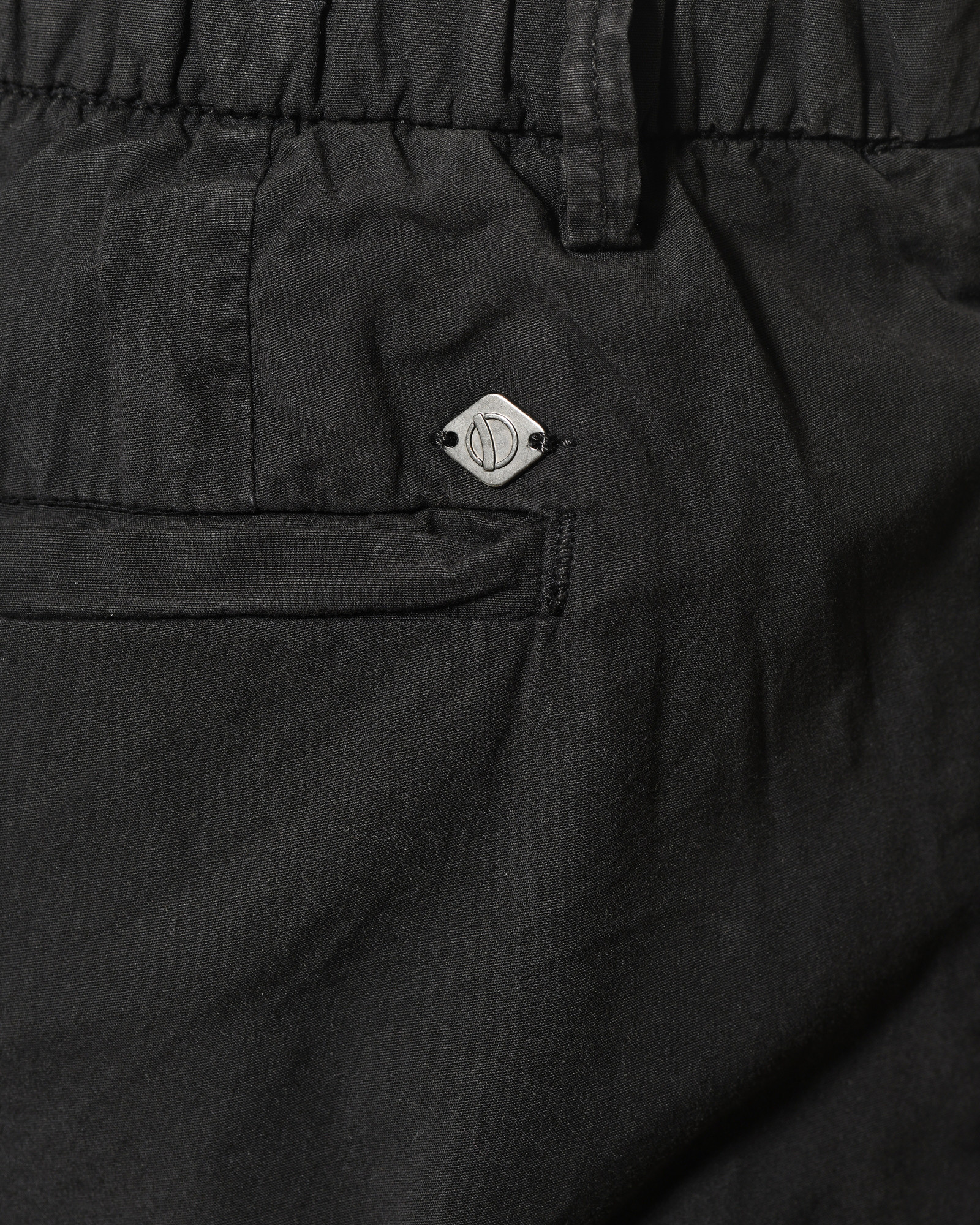 Short chino noir à taille ajustable Over-D