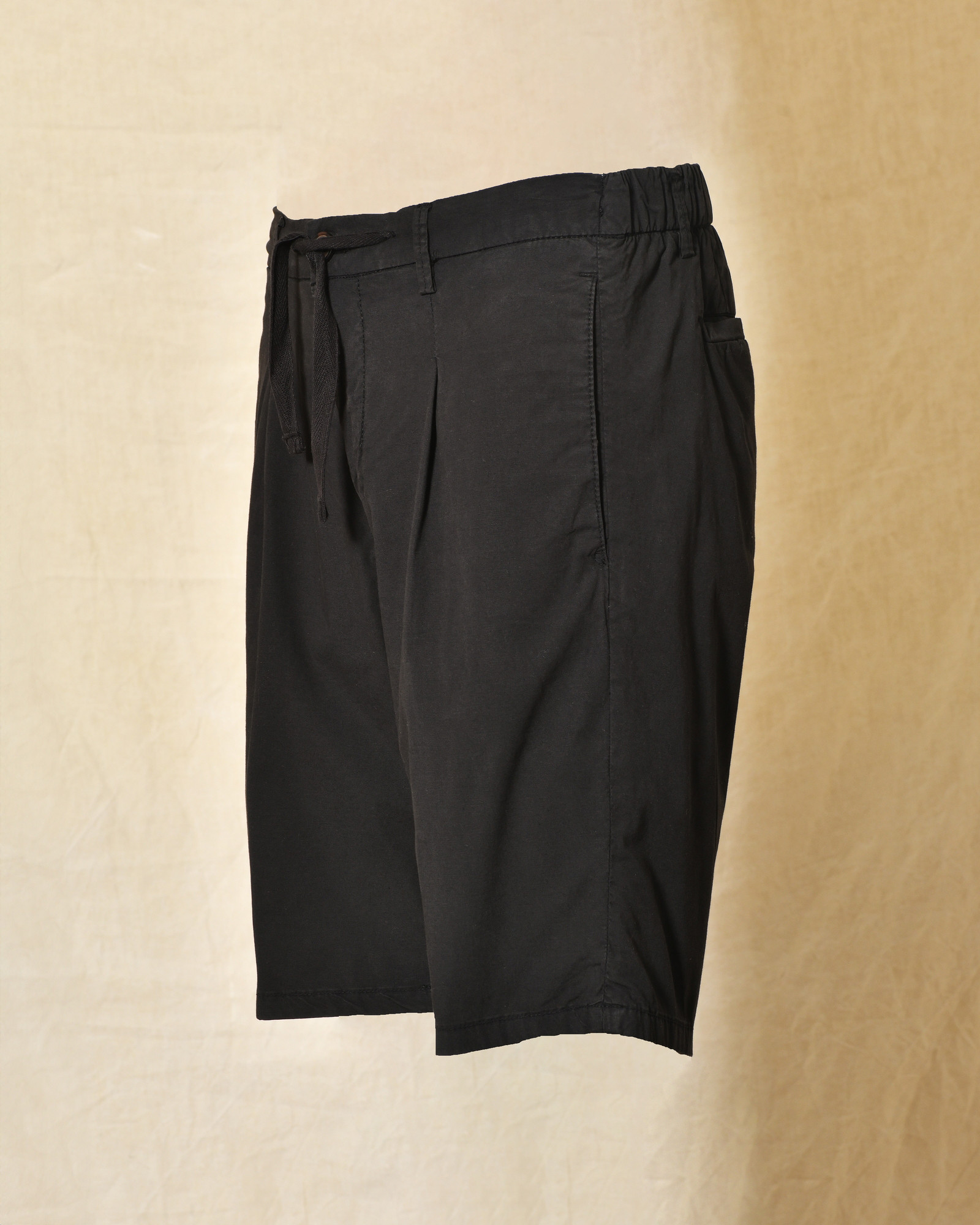 Short chino noir à taille ajustable Over-D