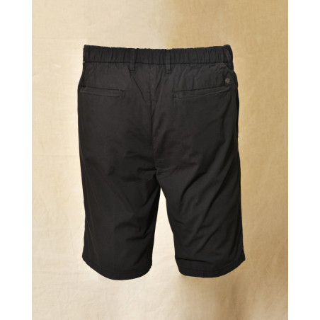 Short chino noir à taille ajustable Over-D