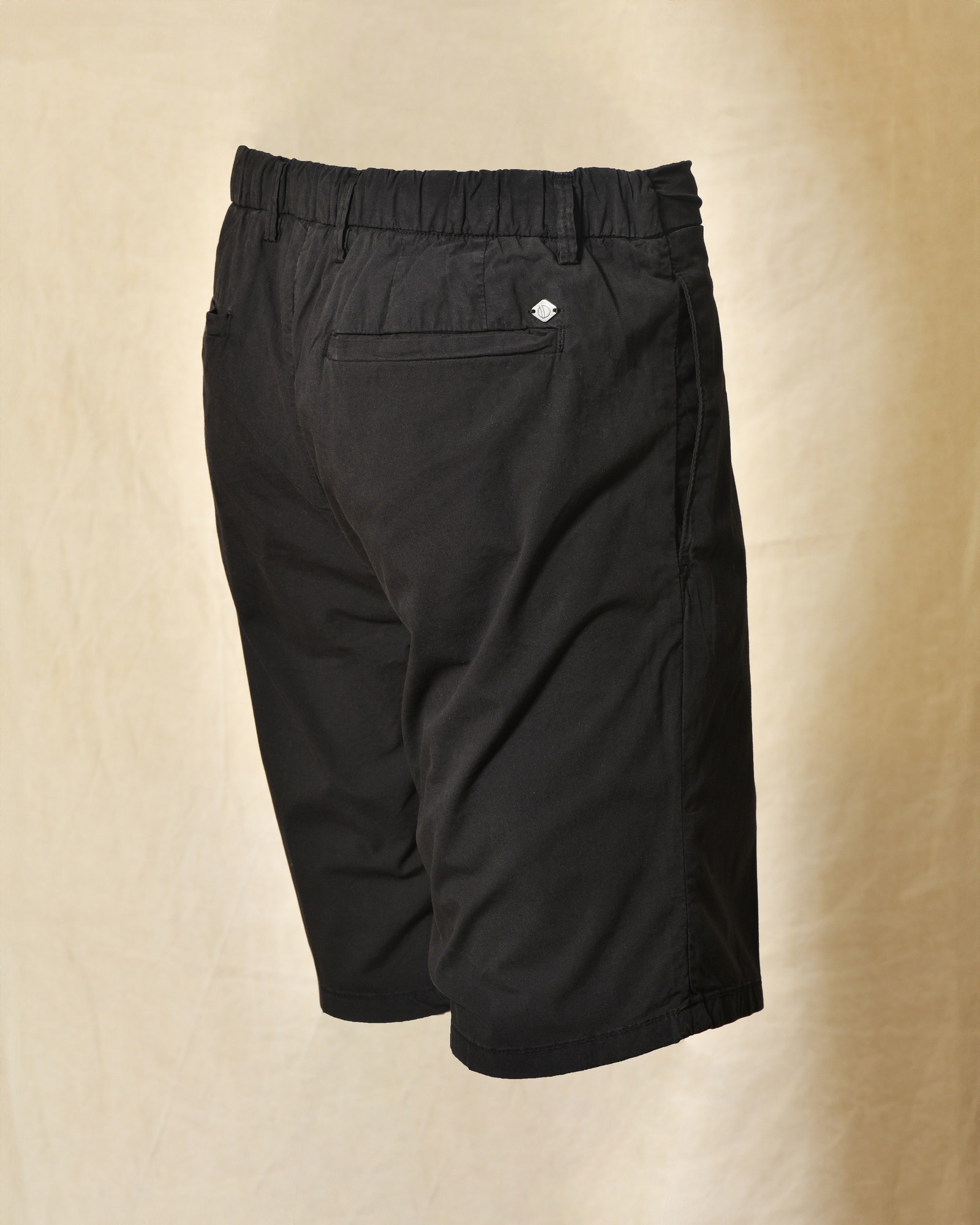 Short chino noir à taille ajustable Over-D