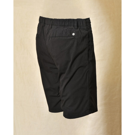 Short chino noir à taille ajustable Over-D