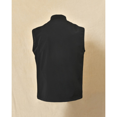 Veste coupe vent noir sans manche Over-D